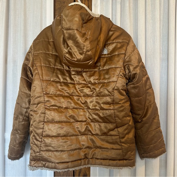 The North Face Bronze Brown Cream Mossbud Reversible Insulated Jacket - Picture 5 of 15